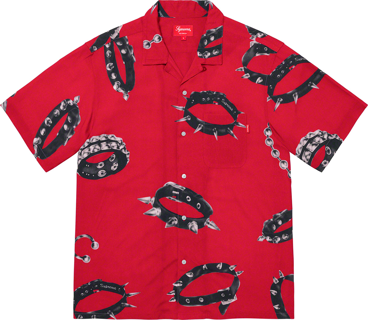 Supreme Studded Collars  Rayon S/S Shirt