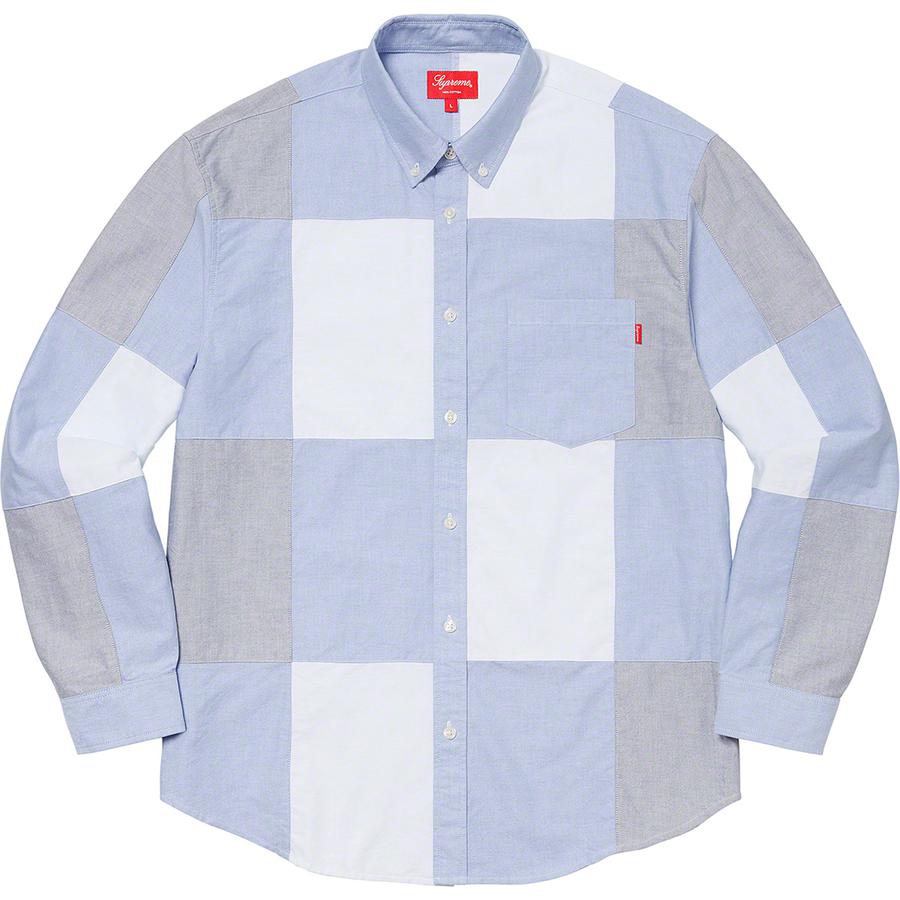 Details on Patchwork Oxford Shirt  from fall winter
                                                    2020 (Price is $128)