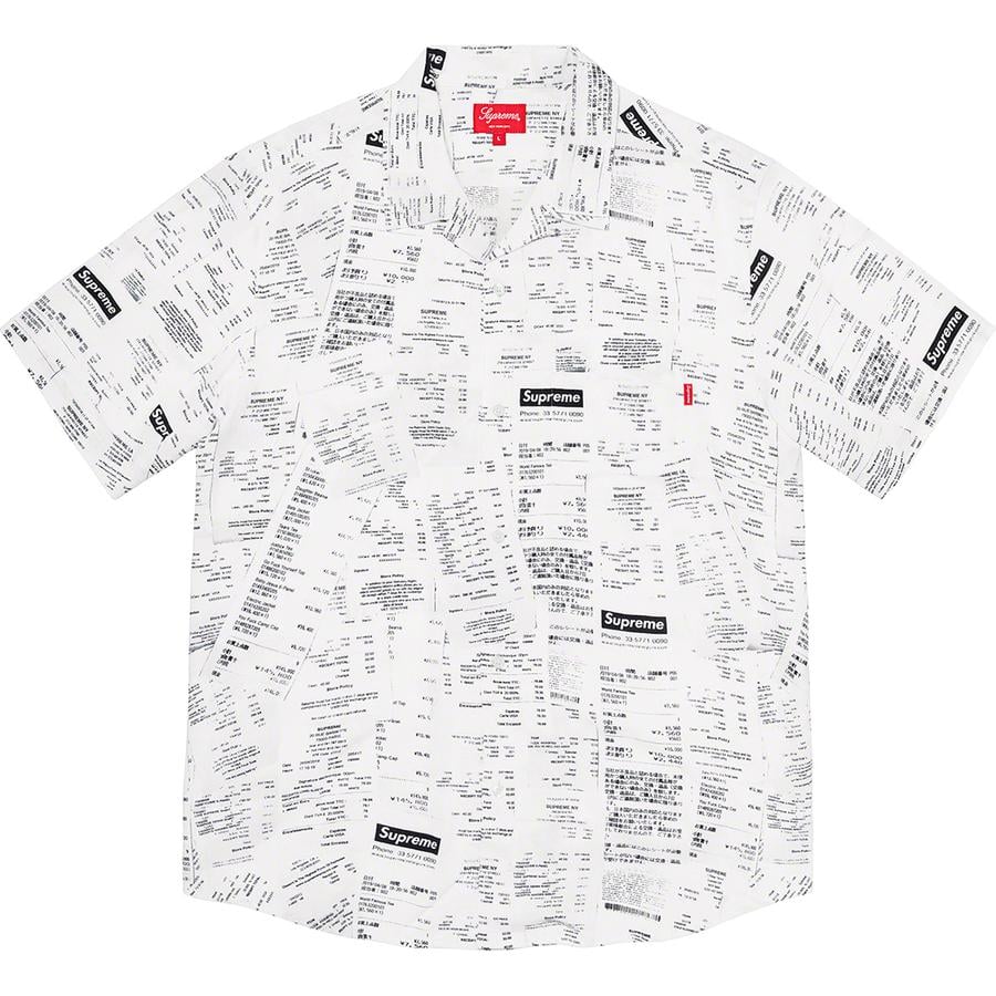 Details on Receipts Rayon S S Shirt  from fall winter
                                                    2020 (Price is $138)