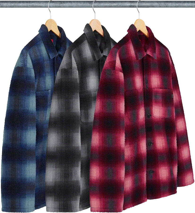 Shadow Plaid Fleece Shirt - fall winter 2020 - Supreme