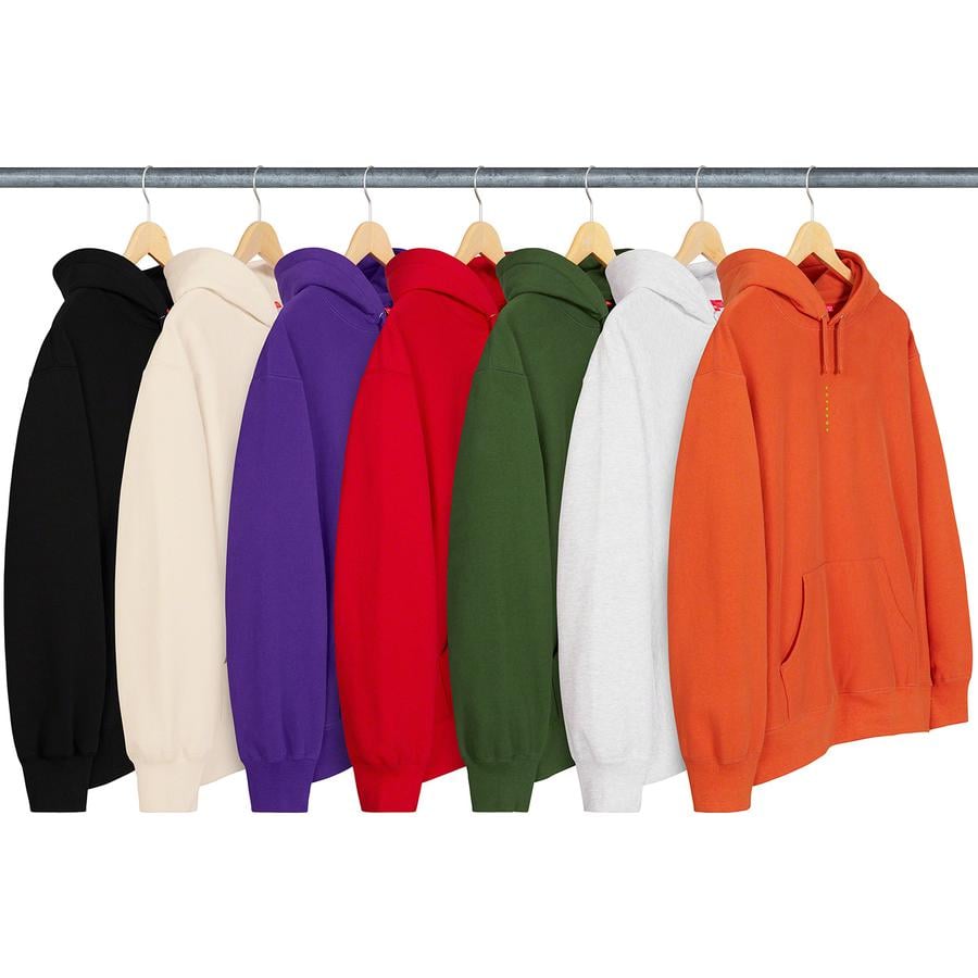 Supreme Micro Logo Hooded Sweatshirt released during fall winter 20 season