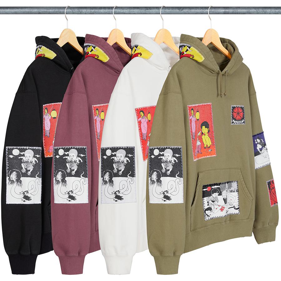 Details on Toshio Saeki Supreme Hooded Sweatshirt from fall winter
                                            2020 (Price is $248)