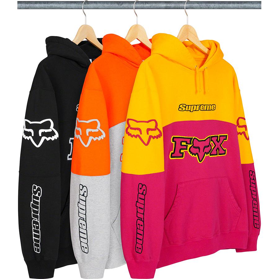 Details on Supreme Fox Racing Hooded Sweatshirt from fall winter 2020 (Price is $168)