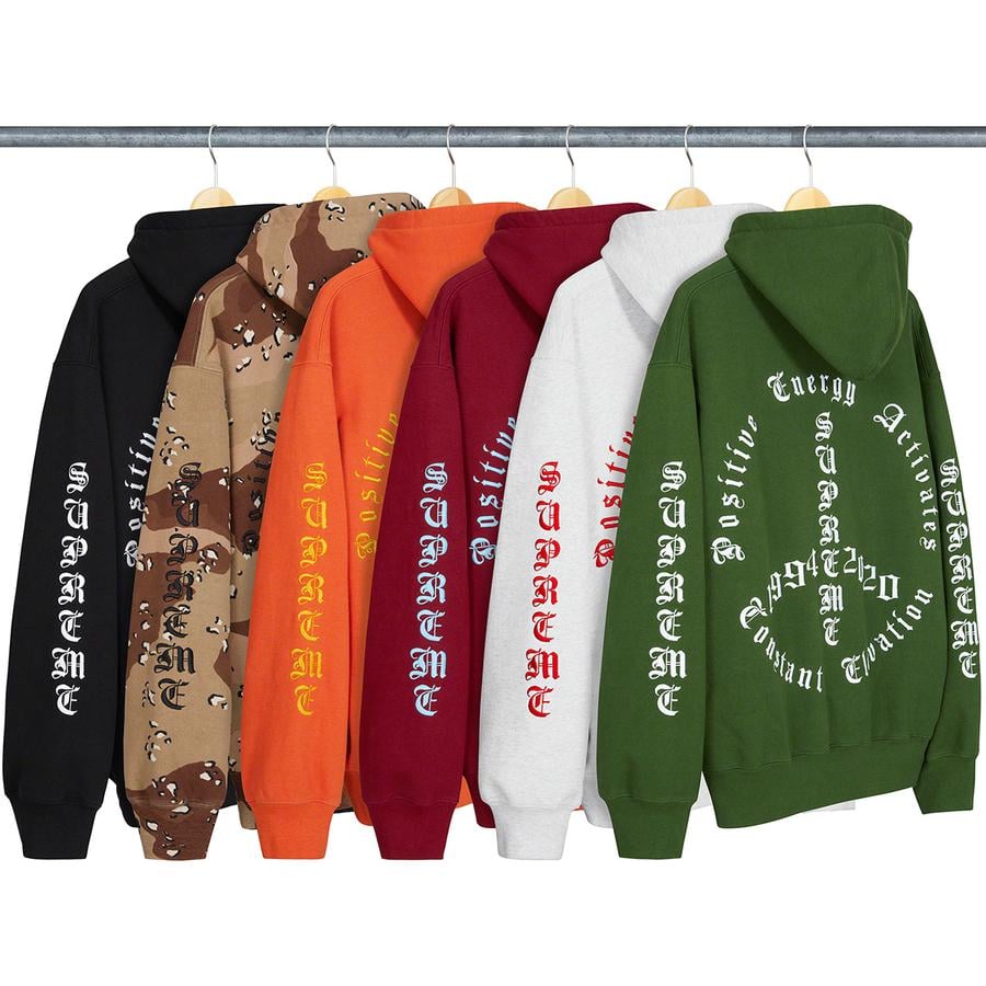 Supreme Peace Hooded Sweatshirt released during fall winter 20 season