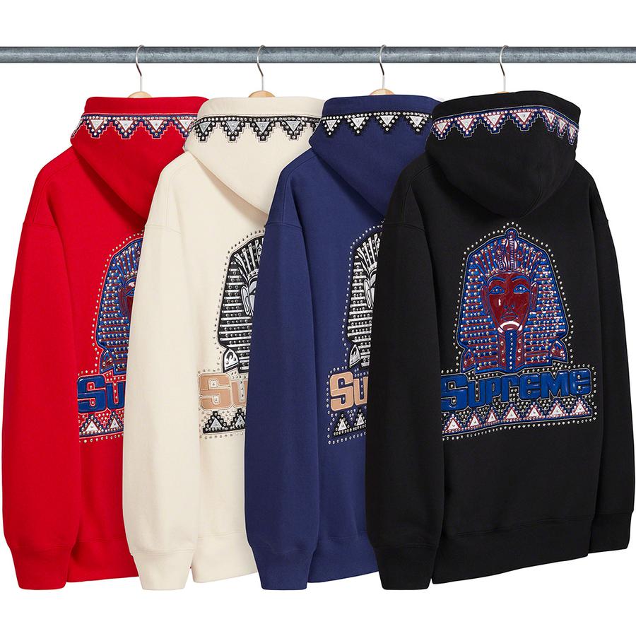 Supreme Pharaoh Studded Hooded Sweatshirt releasing on Week 1 for fall winter 20