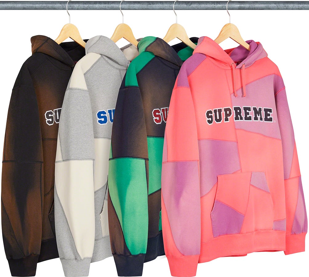 Supreme Patchwork Hooded Sweatshirt