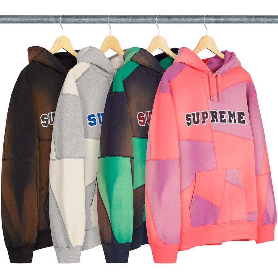 Details on Patchwork Hooded Sweatshirt from fall winter
                                            2020 (Price is $178)