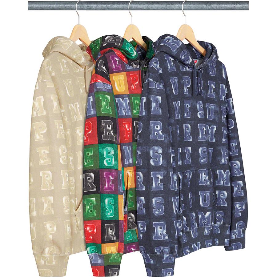 Supreme Blocks Hooded Sweatshirt releasing on Week 1 for fall winter 2020