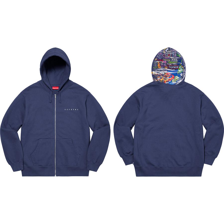 Details on Globe Zip Up Hooded Sweatshirt  from fall winter
                                                    2020 (Price is $168)