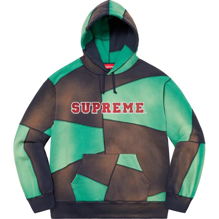 Details on Patchwork Hooded Sweatshirt  from fall winter
                                                    2020 (Price is $178)