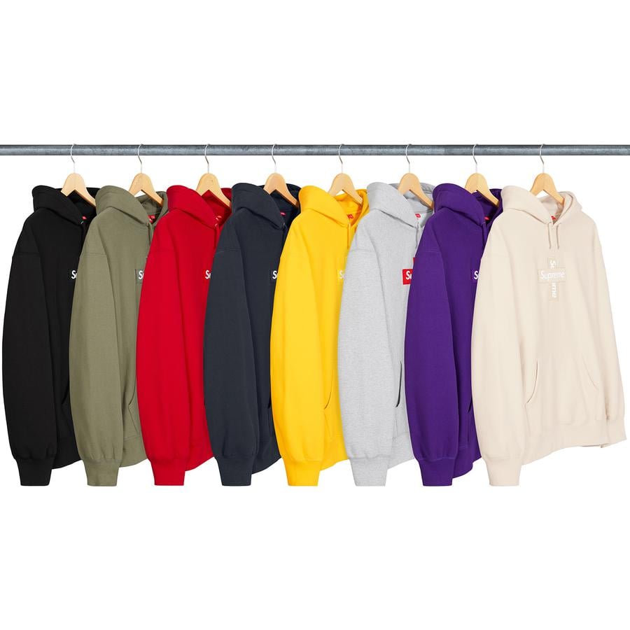 Supreme Cross Box Logo Hooded Sweatshirt releasing on Week 15 for fall winter 2020