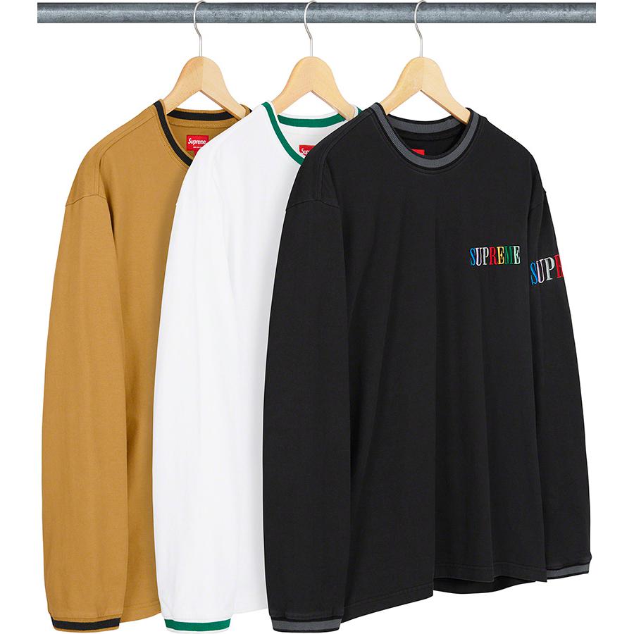 Supreme Multi Color Logo L S Top releasing on Week 12 for fall winter 20