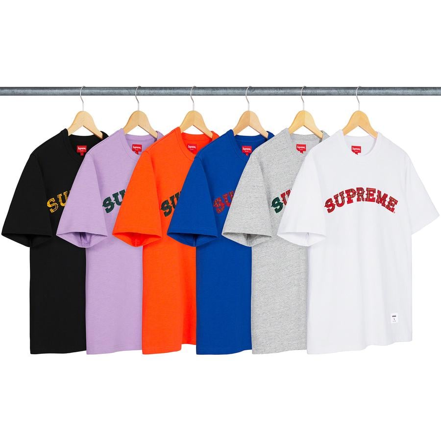 Supreme 20fw Plaid Appliqué S/S Top