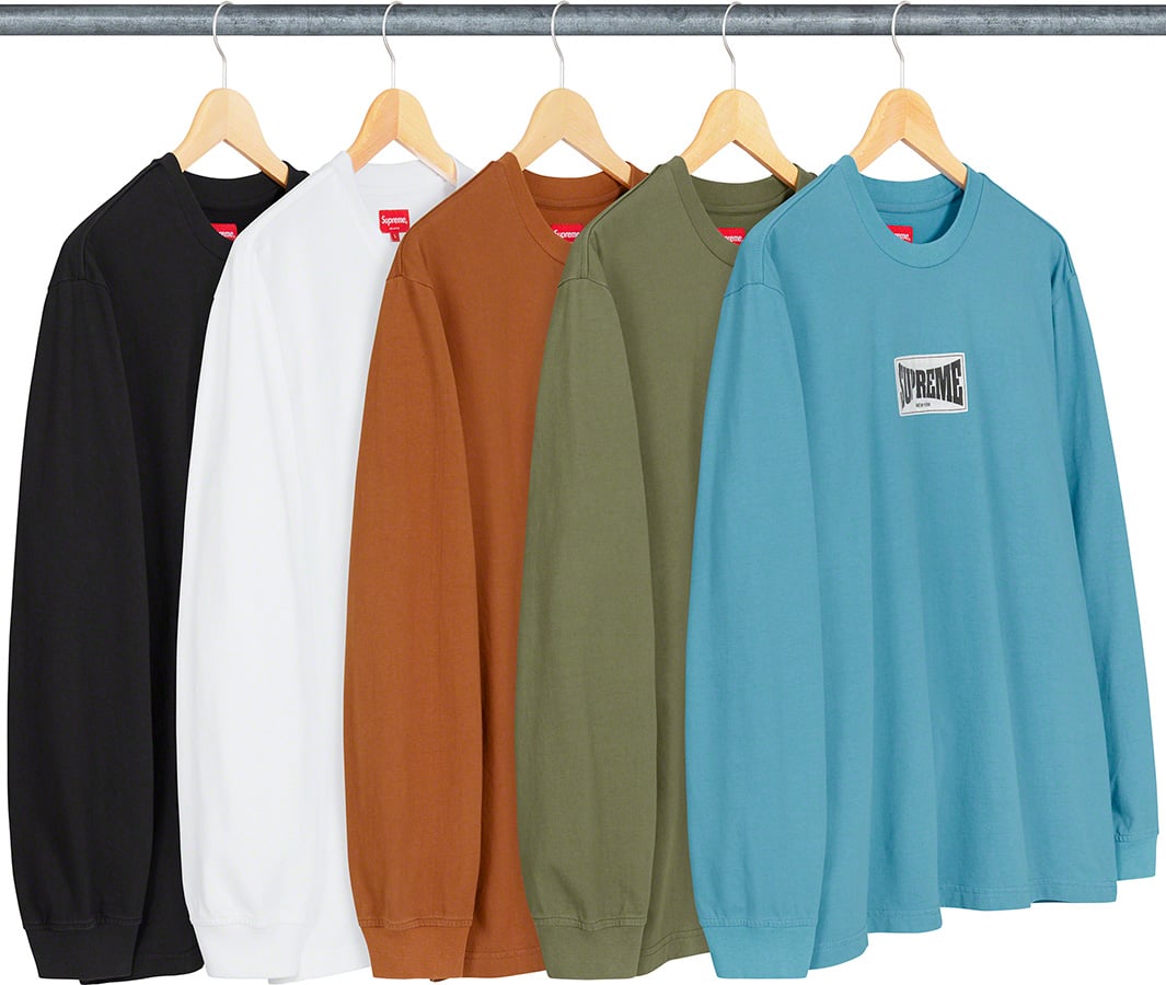 supreme Woven Label L/S Topシュプリーム - Tシャツ/カットソー(七分