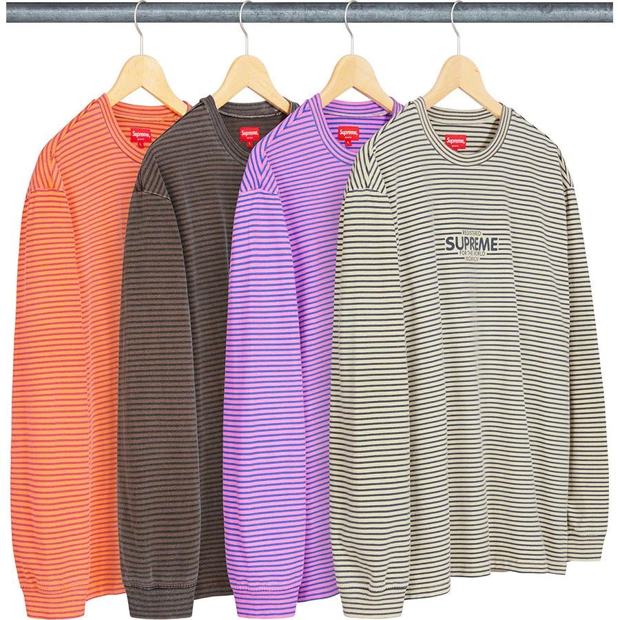 Supreme Micro Stripe L S Top for fall winter 20 season