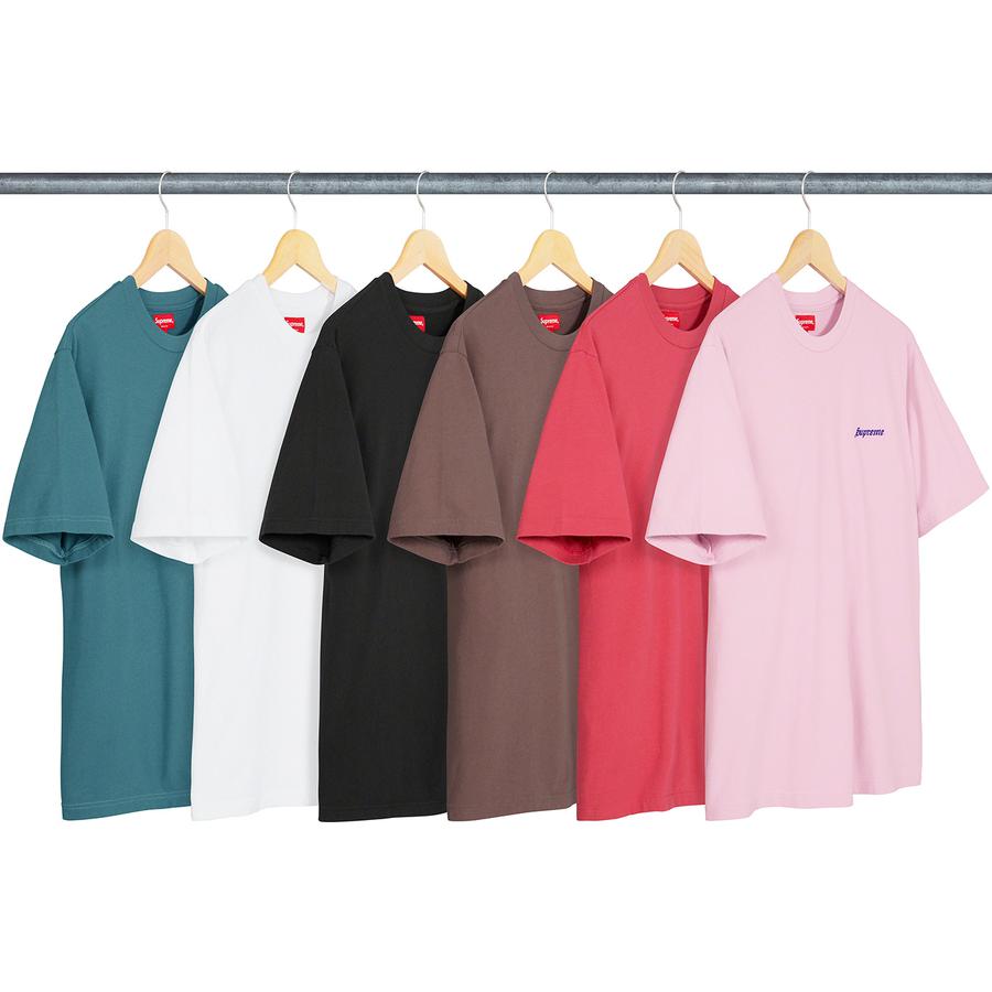 Supreme Washed S S Tee released during fall winter 20 season