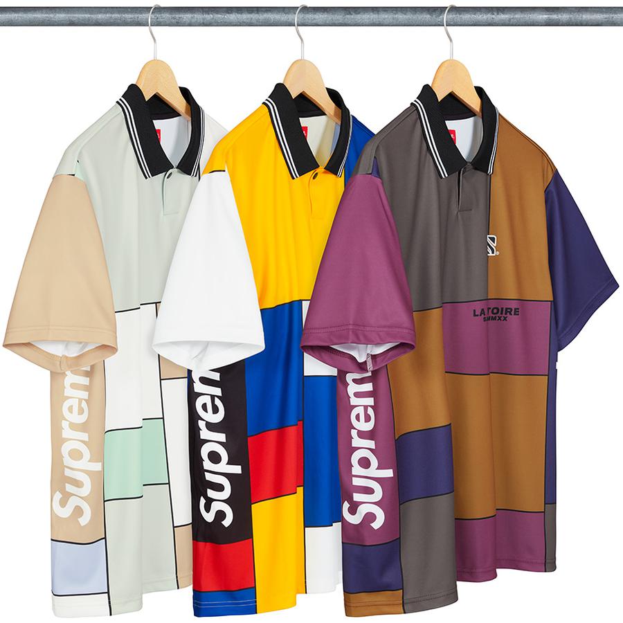 Details on Colorblocked Soccer Polo from fall winter
                                            2020 (Price is $98)