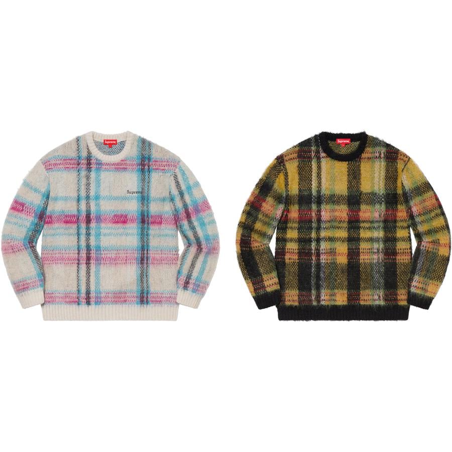 Supreme Brushed Plaid Sweater releasing on Week 11 for fall winter 20
