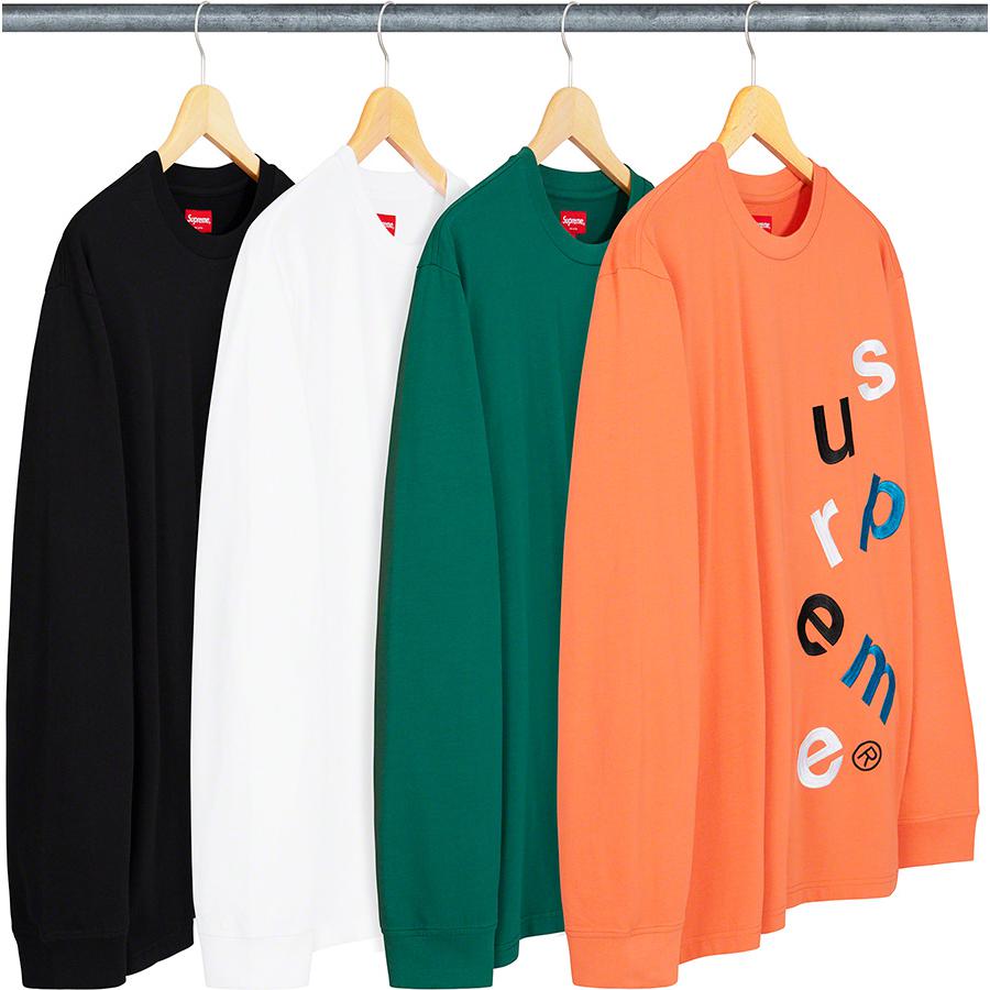 Supreme Scatter Logo L S Top released during fall winter 20 season