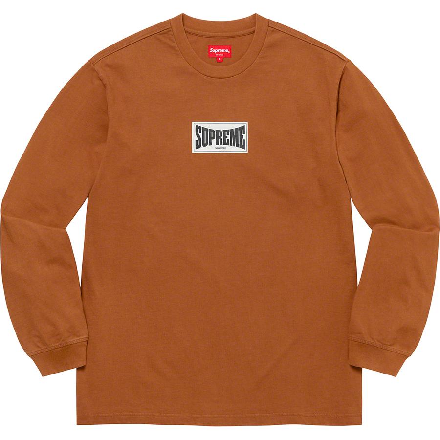 Supreme Woven Label L S Top (FW20) - $68