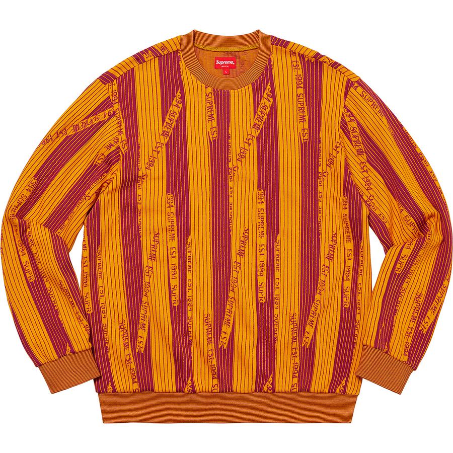 Details on Textured Stripe Crewneck  from fall winter
                                                    2020 (Price is $118)