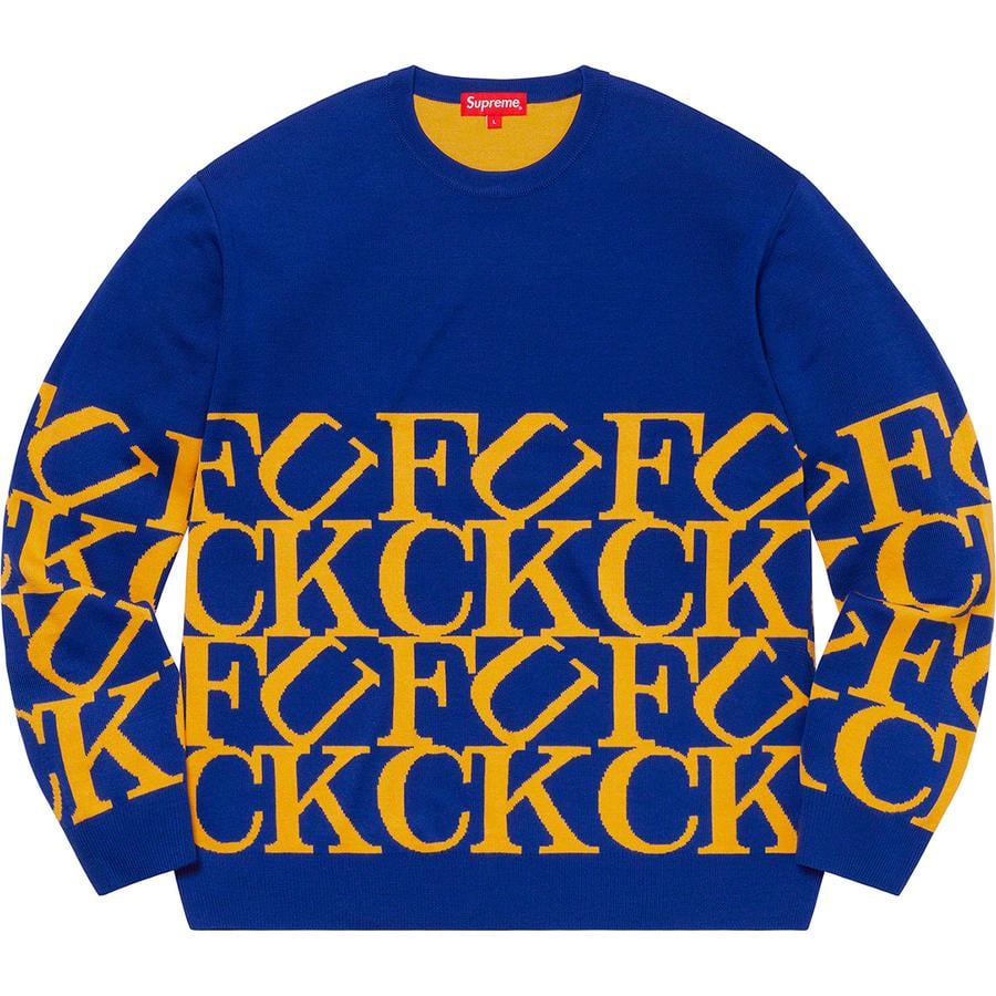 Details on Fuck Sweater  from fall winter
                                                    2020 (Price is $148)