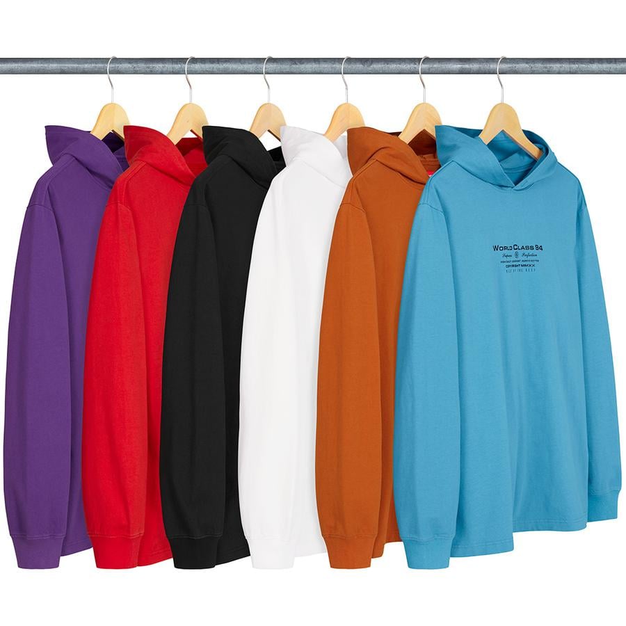 Supreme Best Of The Best Hooded L S Top released during fall winter 20 season