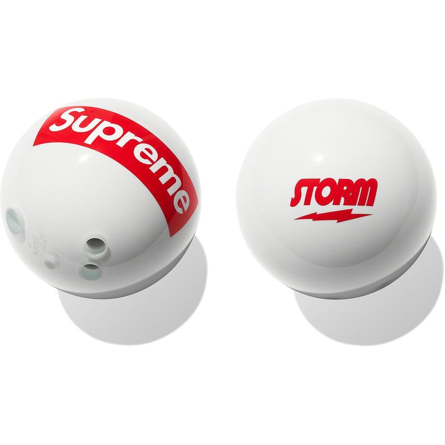 Details on Supreme Storm Bowling Ball  from fall winter 2021 (Price is $198)