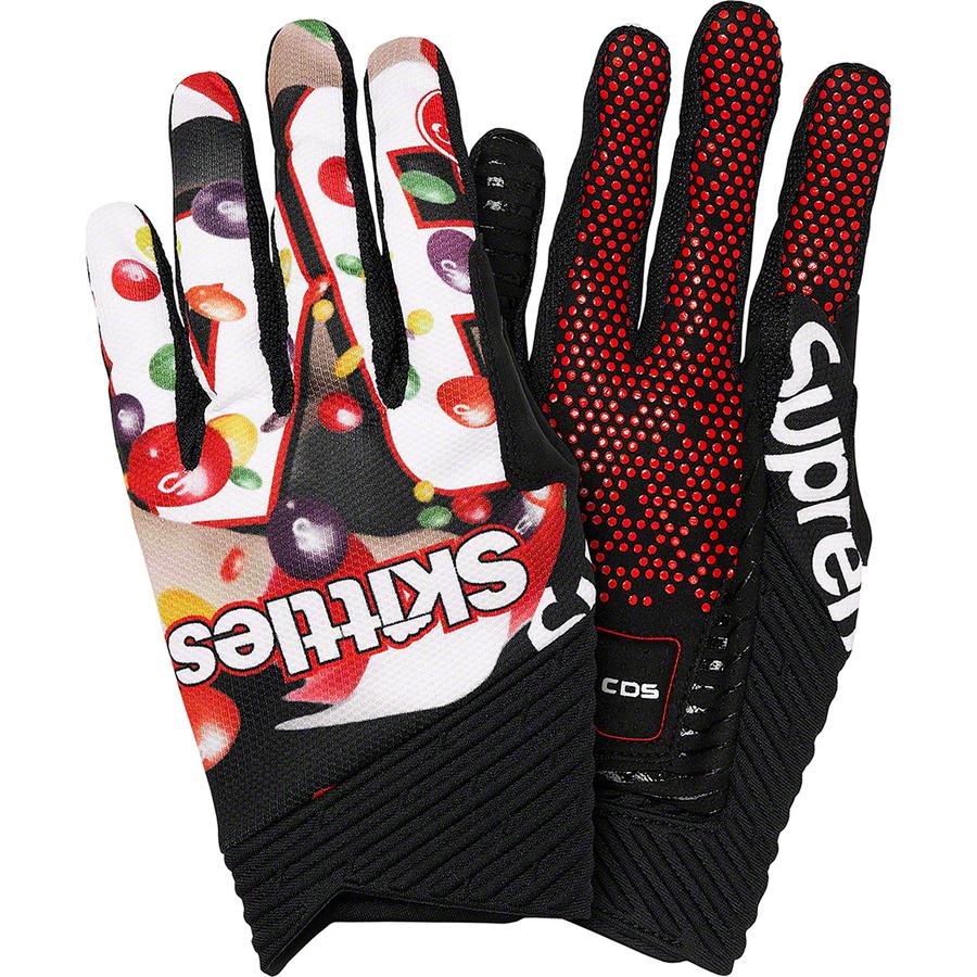 Details on Supreme Skittles <wbr>Castelli Cycling Gloves from fall winter 2021 (Price is $58)