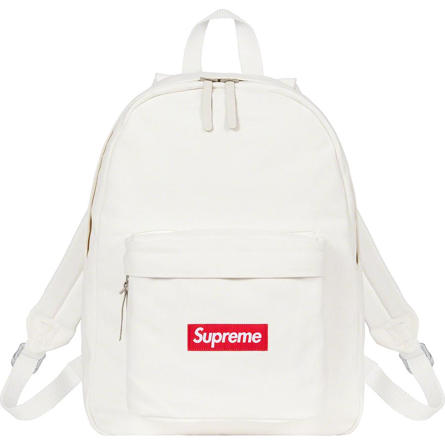 Details on Canvas Backpack  from fall winter
                                                    2021 (Price is $110)