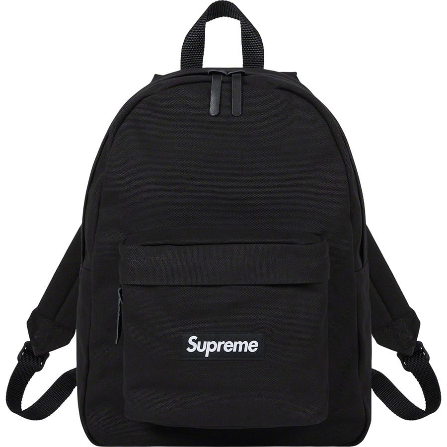 Details on Canvas Backpack  from fall winter
                                                    2021 (Price is $110)