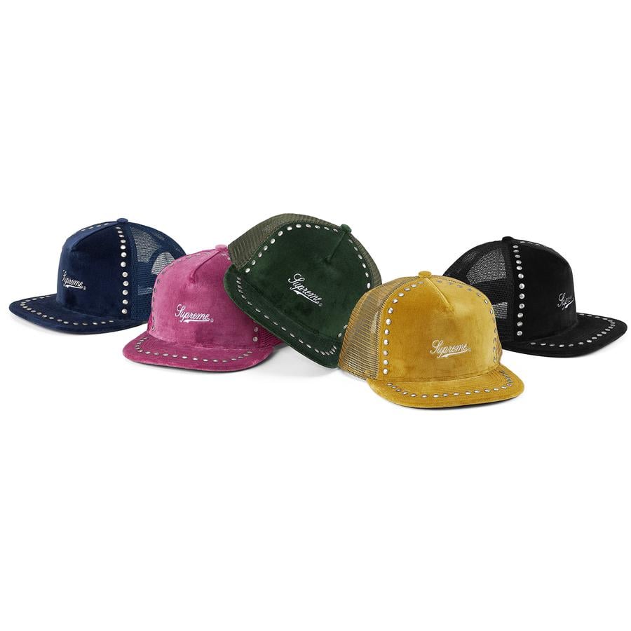 Studded Velvet Mesh Back 5-Panel - fall winter 2021 - Supreme