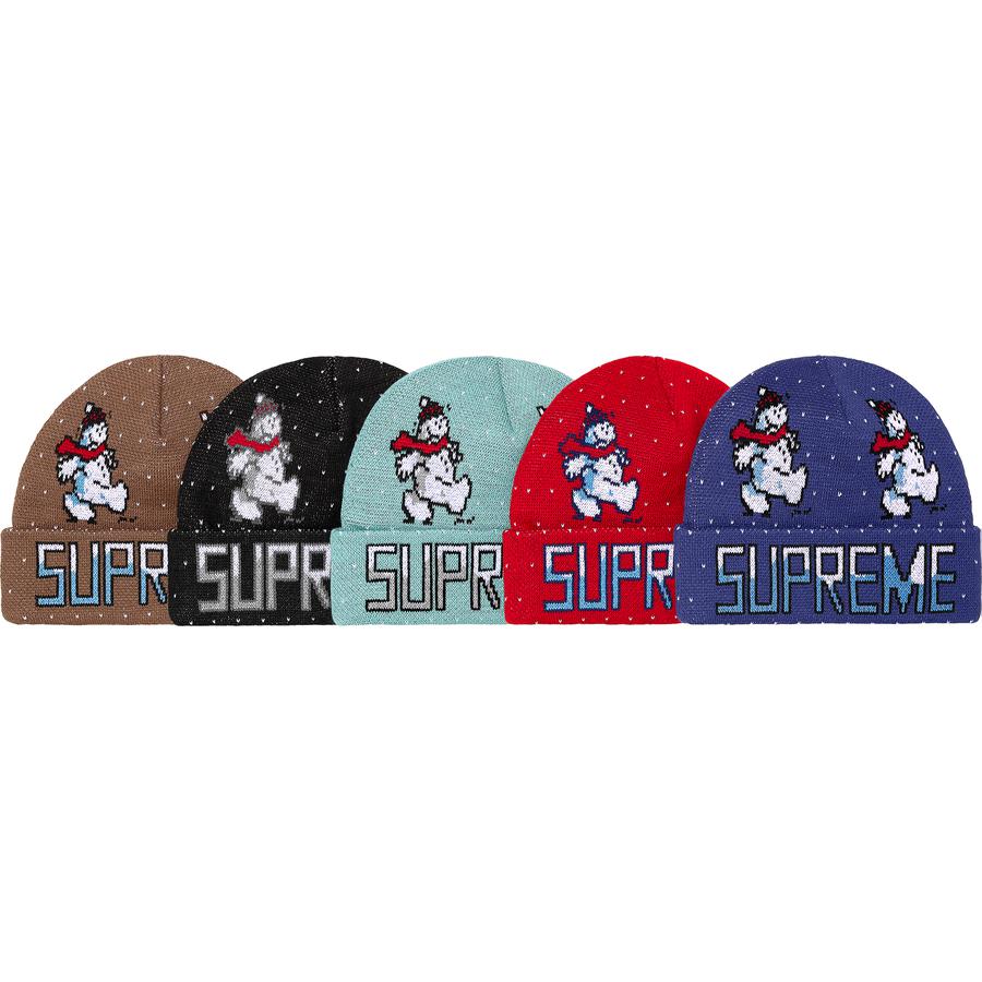 Details on Snowman Beanie from fall winter
                                            2021 (Price is $38)