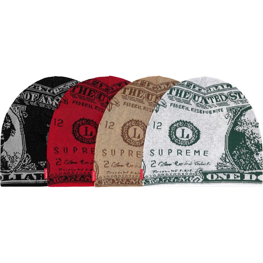 Supreme Dollar Beanie for fall winter 21 season