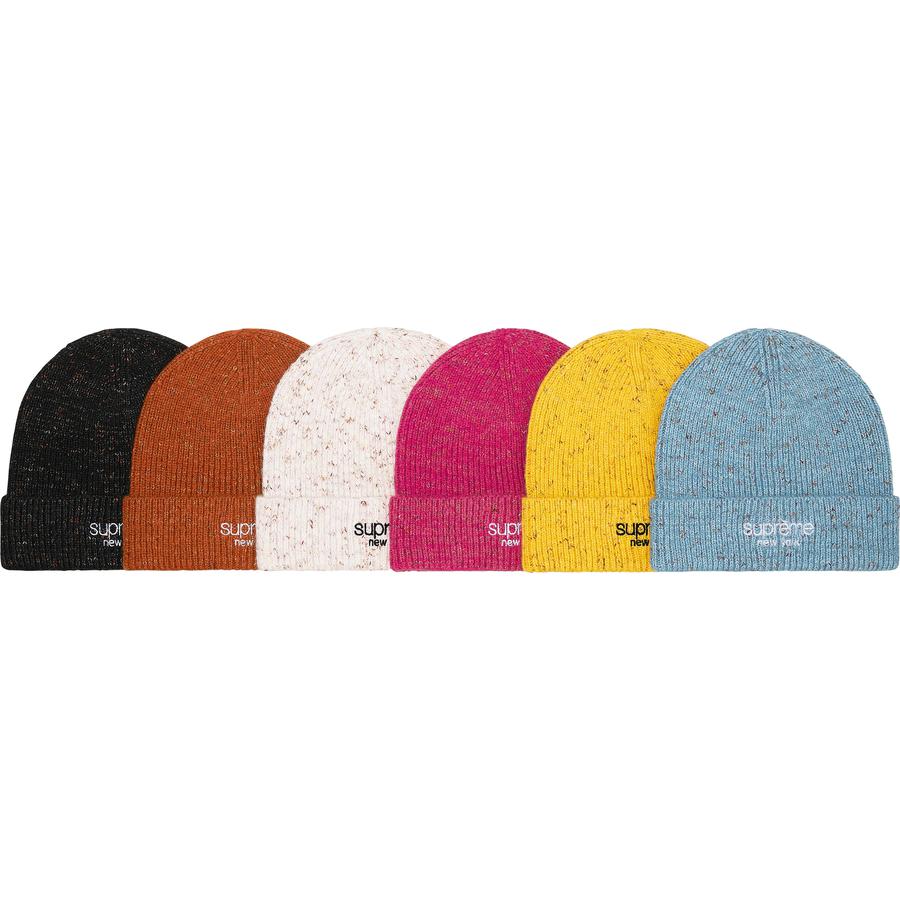 Supreme Rainbow Speckle Beanie for fall winter 21 season