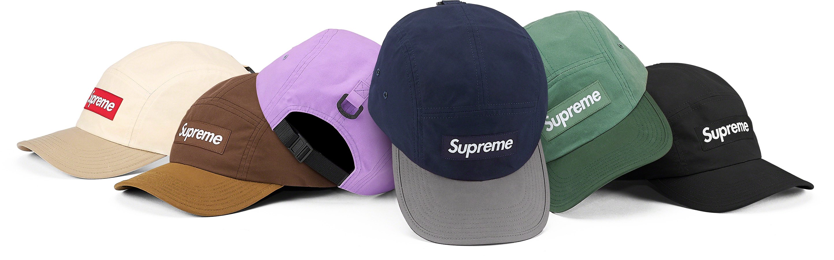 Supreme Waxed Cotton Camp Cap Halley Stevensons waxed cotton