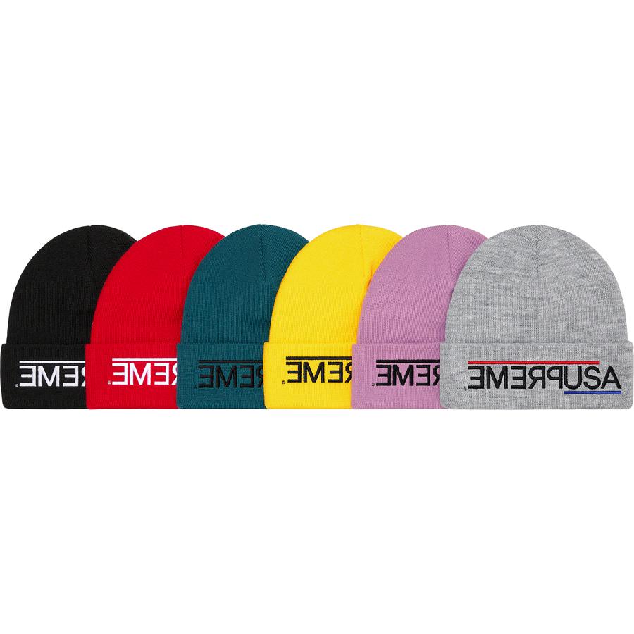 Supreme USA Beanie released during fall winter 21 season