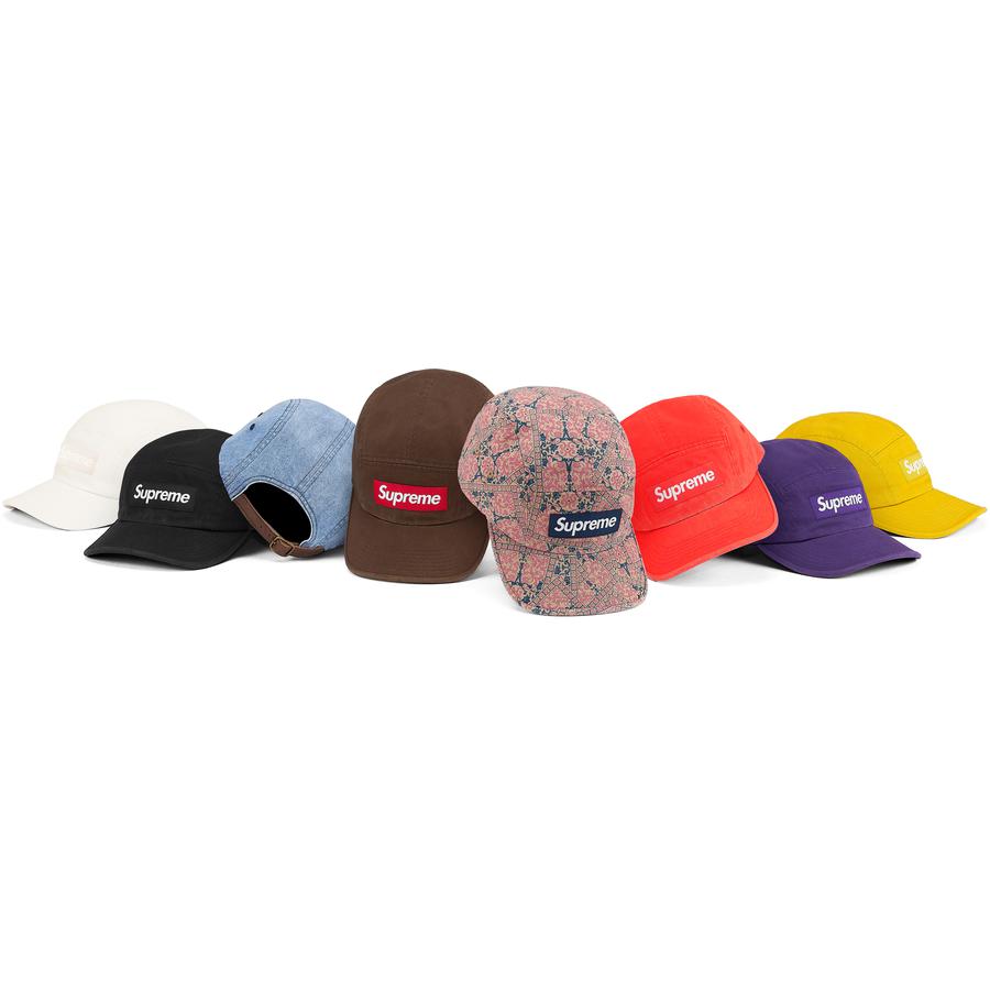 Supreme Washed Chino Twill Camp Cap for fall winter 21 season