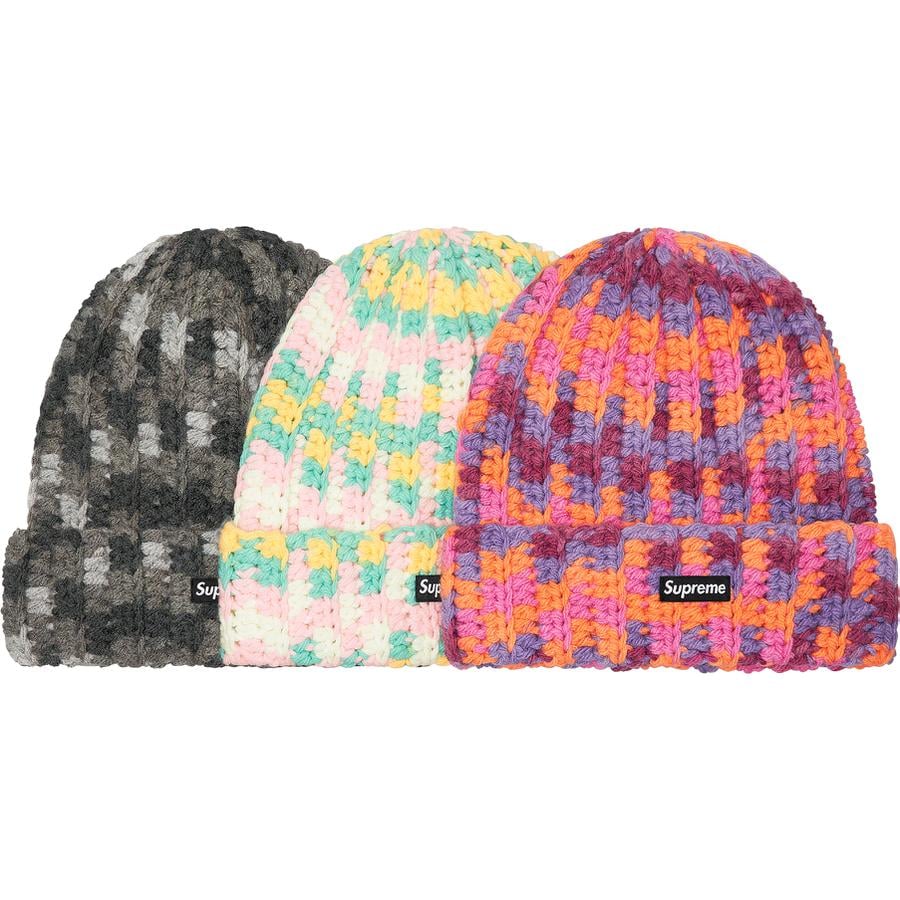 Supreme Crochet Beanie for fall winter 21 season