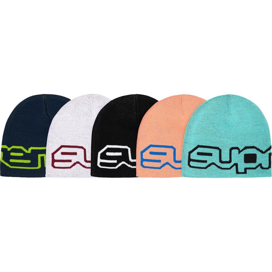 Supreme Wrap Logo Beanie released during fall winter 21 season