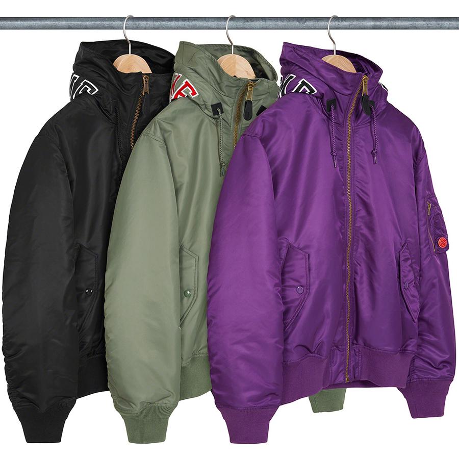 Supreme Hooded MA-1 for fall winter 21 season