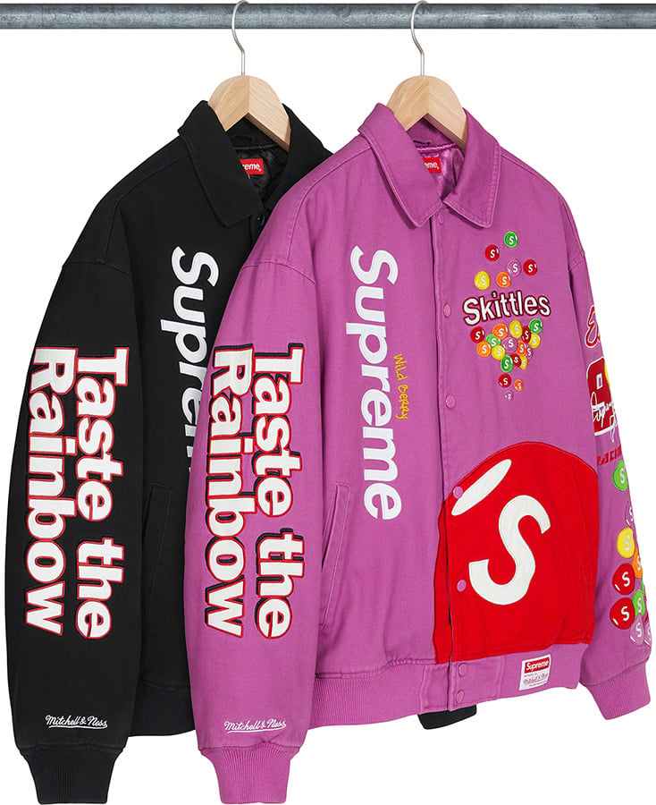 Skittles <wbr>Mitchell & Ness Varsity Jacket   fall winter