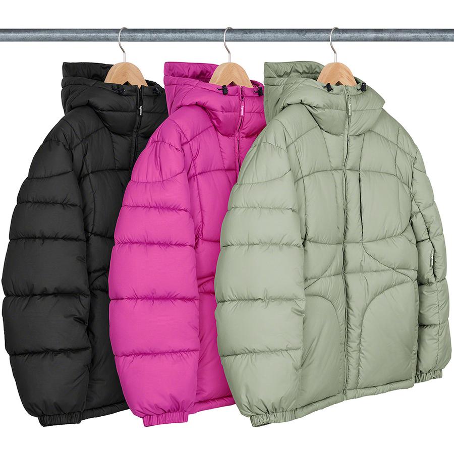 Details on Warp Hooded Puffy Jacket from fall winter
                                            2021 (Price is $298)