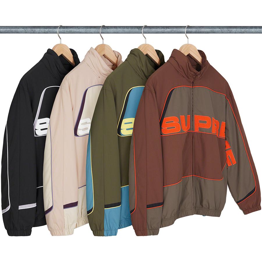 Details on S Paneled Track Jacket from fall winter
                                            2021 (Price is $168)