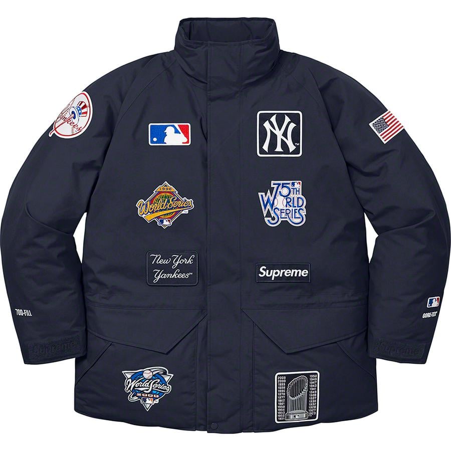 Details on Supreme New York Yankees™ GORE-TEX 700-Fill Down Jacket  from fall winter
                                                    2021 (Price is $668)