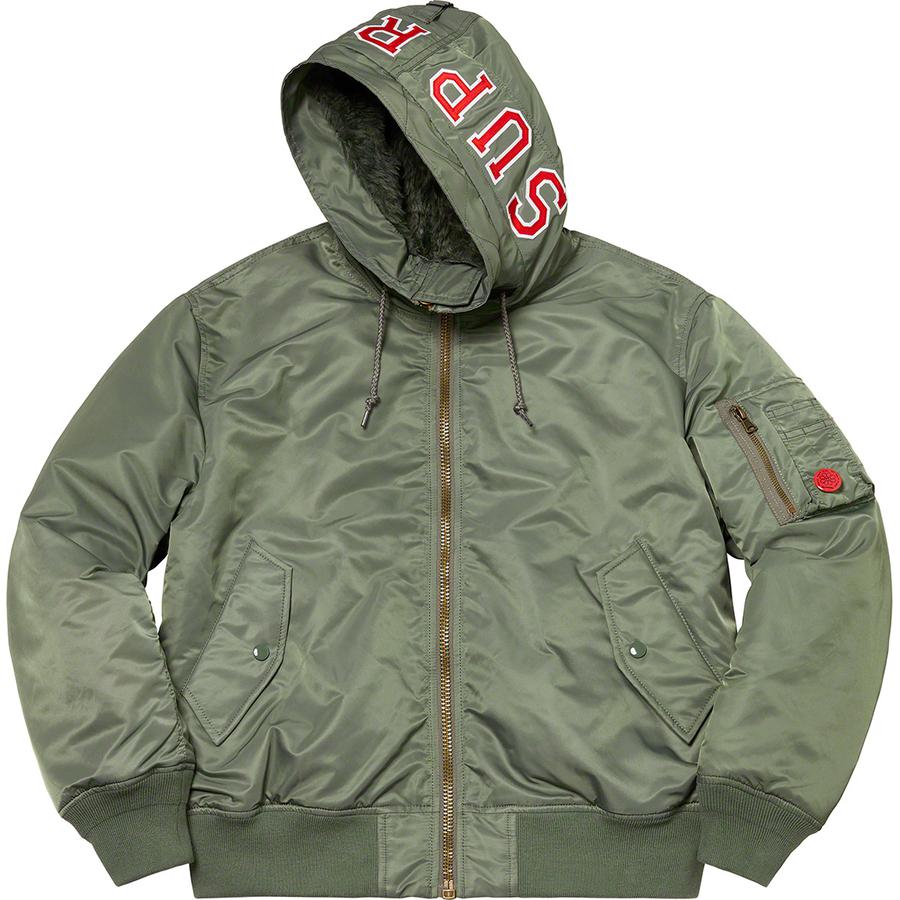 Details on Hooded MA-1  from fall winter 2021 (Price is $328)