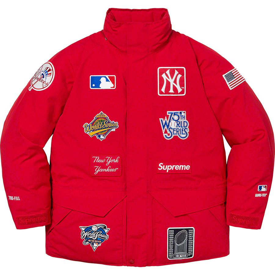 Details on Supreme New York Yankees™ GORE-TEX 700-Fill Down Jacket  from fall winter
                                                    2021 (Price is $668)