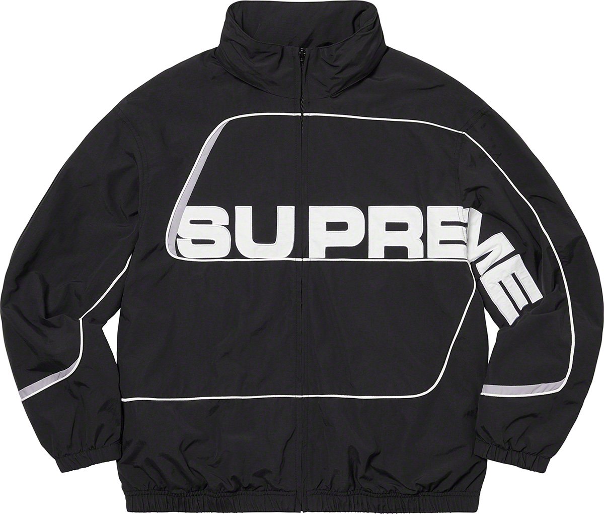 Supreme S Paneled Track Jacket Black M-