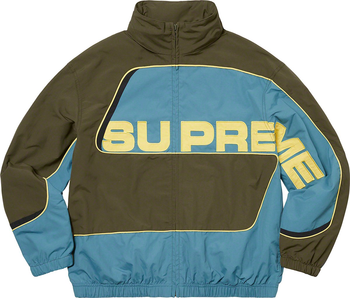 Supreme Logo Ripstop Hooded Track Jacket Black Men's - FW21 - US