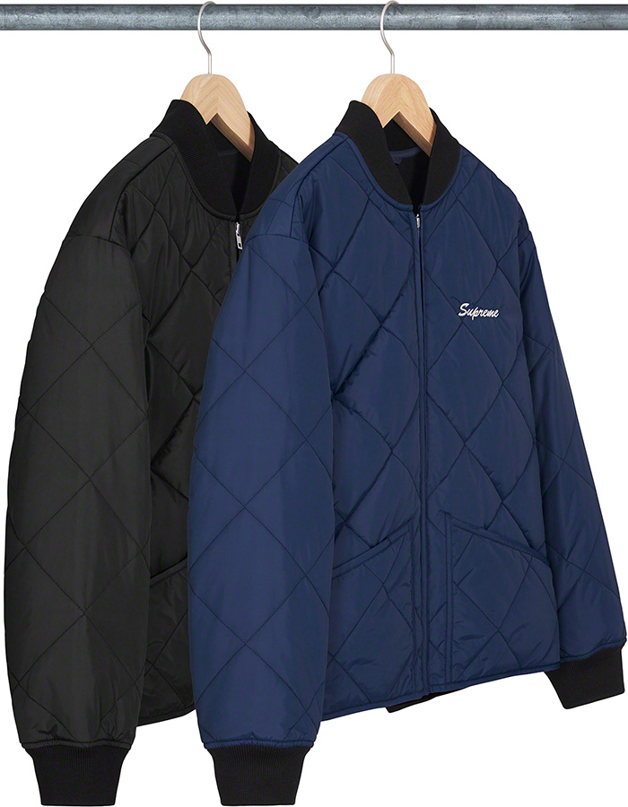 先着予約SupremeQuit Your Job Quilted Work Jacket rM6N8